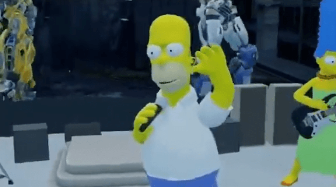 Homer Simpson singing